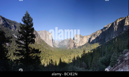 USA Californie Yosemite National Park Yosemite Valley Vue de tunnel Banque D'Images