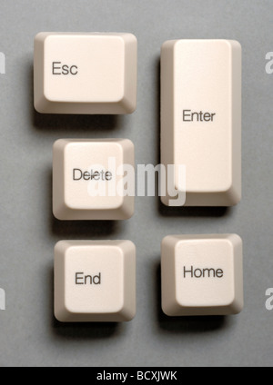 Les touches du clavier de l'ordinateur Banque D'Images