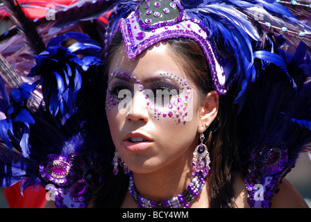 Femme en costume pour l'édition 2009 festival Caribana de Toronto Ontario Canada Banque D'Images