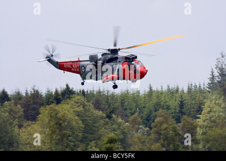 Sea King de la Marine royale HU Mk5 d'hélicoptères de recherche et de sauvetage Banque D'Images