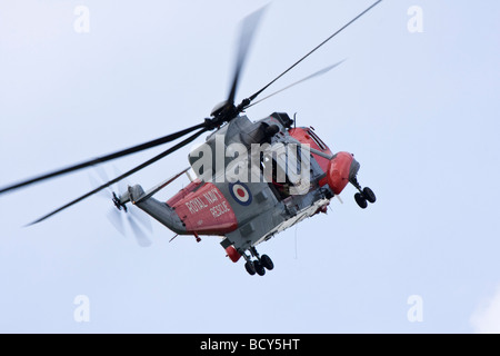 Sea King de la Marine royale HU Mk5 d'hélicoptères de recherche et de sauvetage Banque D'Images