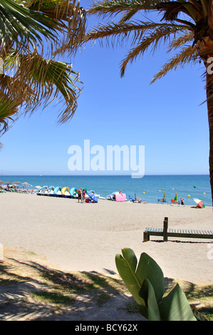 Playa de Fuengirola, Malaga, Costa del Sol, la province de Malaga, Andalousie, Espagne Banque D'Images