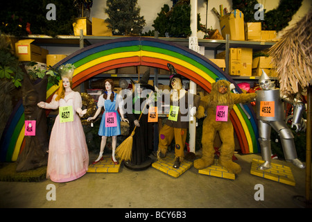 Wizard of Oz 20e siècle personnages Accessoires North Hollywood Los Angeles Banque D'Images