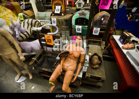 Les mannequins 20e siècle Accessoires North Hollywood Los Angeles Californie Banque D'Images