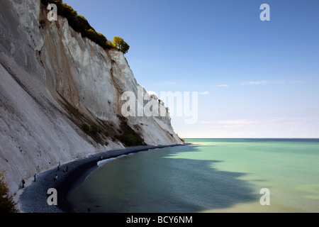 Møns Klint falaises de craie, l'île de Møn, Danemark, Europe Banque D'Images