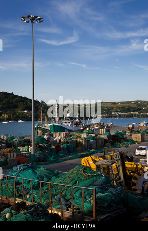 Le port de pêche, Unionhall, comté de Cork, Irlande Banque D'Images