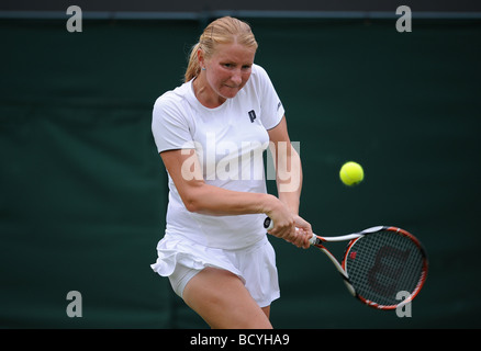 ALLA KUDRYAVTSEVA RUSSIE WIMBLEDON Londres Angleterre 22 Juin 2009 Banque D'Images