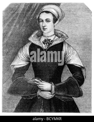 Portrait de Lady Jane Grey les neuf jours Reine Banque D'Images