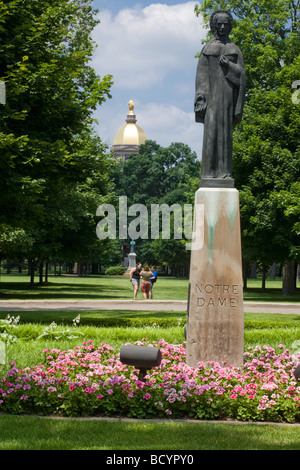 Université de Notre Dame à South Bend dans l'Indiana Banque D'Images