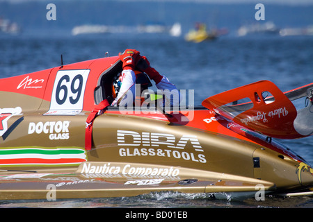 Bateau de Moteur de F1 Championnat du Monde à Lahti Finlande 12 et 13 juin 2009. Numéro 69 Lagiannella Valerio pilote Banque D'Images