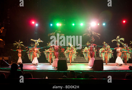 Spectacle Tropicana Santiago, finale Banque D'Images