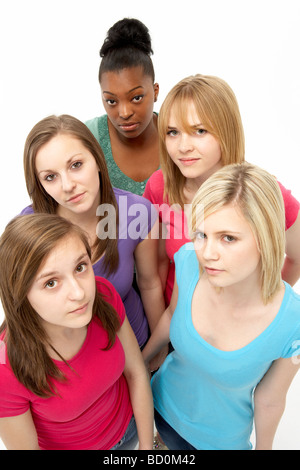 Group of Teenage Girlfriends Banque D'Images