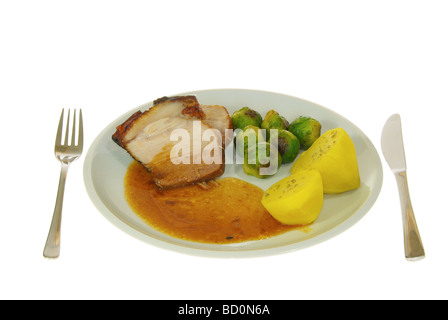 Rôti de porc 03 Schweinebraten Banque D'Images