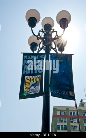 International convention Comic-Con 2009 à San Diego. L'assemblée annuelle des bd et arts populaires convention attire 126 000. Banque D'Images