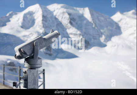 Snowscape, jumelles, Saint-Moritz, Grisons, Suisse, Europe Banque D'Images