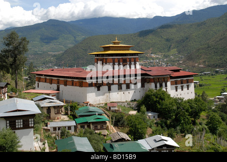 Dzong de Paro, Bhoutan Banque D'Images