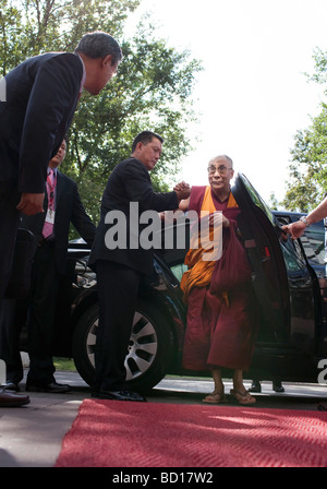 Le 14e Dalaï-Lama Tenzin Gyatso Banque D'Images