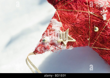 Ornement de Noël en étoile, cropped Banque D'Images