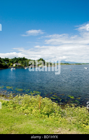 Bateaux en baie à Connel à la Nord au nord Connel nr Oban ARGYLL & BUTE Ecosse Banque D'Images