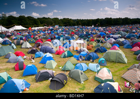 Camping principal Latitude Music Festival, Southwold, Suffolk, UK Banque D'Images