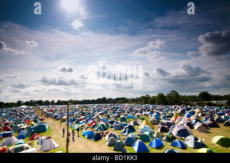 Camping principal Latitude Music Festival, Southwold, Suffolk, UK Banque D'Images