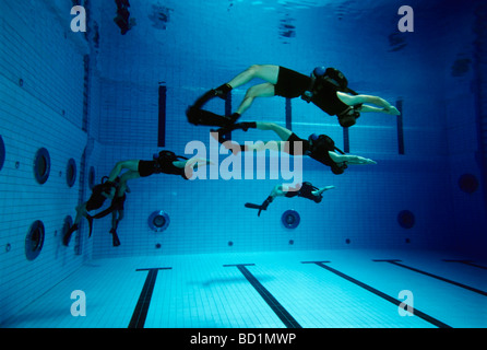 Des soldats des forces spéciales allemandes 'Kampfschwimmerkompanie' exercer avec l'oxygène, les unités recycleur Eckernfoerde, soldats, S Banque D'Images