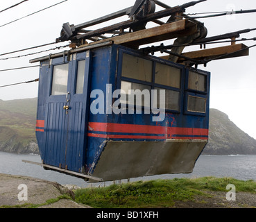 Téléphérique de Dursey Island, Péninsule de Beara, comté de Cork, Irlande, Irlande. Banque D'Images