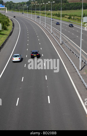 Voies d'autoroute à péage m6 juste après T7 cannock staffordshire uk Banque D'Images