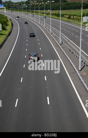 Voies d'autoroute à péage m6 juste après T7 cannock staffordshire uk Banque D'Images