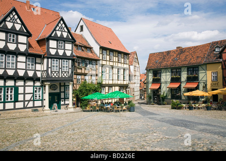 Schlossberg, Quedlinburg, Saxe-Anhalt, Allemagne Banque D'Images