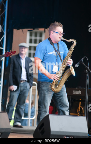 Bristol Harbour Festival Jazz Band Sessions Reggae Banque D'Images