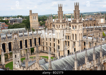 L'Université d'Oxford High View de l'All Souls College Banque D'Images