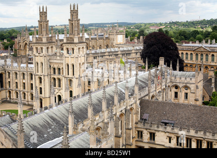 L'Université d'Oxford High View de l'All Souls College Banque D'Images