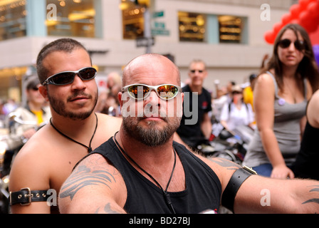 Gay Pride annuelle mars ou défilé tenu à New York City Banque D'Images