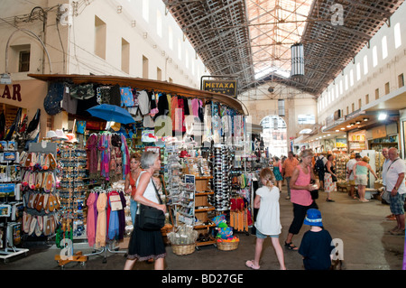 Le marché couvert à La Canée, Crète, Grèce. Banque D'Images