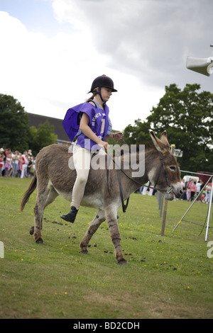 Donkey derby,vieil anglais pratique d'été traditionnels des petites villes et villages autour de l'uk,datant de plus de cent années Banque D'Images