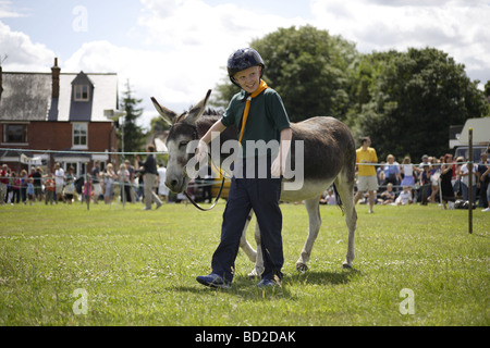 Donkey derby,vieil anglais pratique d'été traditionnels des petites villes et villages autour de l'uk,datant de plus de cent années Banque D'Images