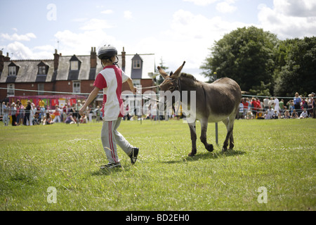 Donkey derby,vieil anglais pratique d'été traditionnels des petites villes et villages autour de l'uk,datant de plus de cent années Banque D'Images