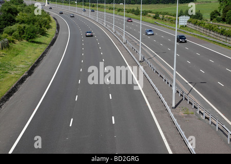 Voies d'autoroute à péage m6 juste après T7 cannock staffordshire uk Banque D'Images