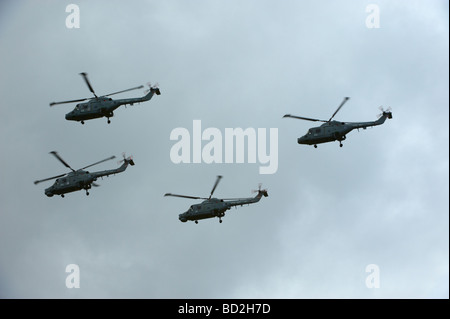 Dimanche 2009 Fairford Airshow Marine Fly 100 fly past Fleet Air Arm Banque D'Images