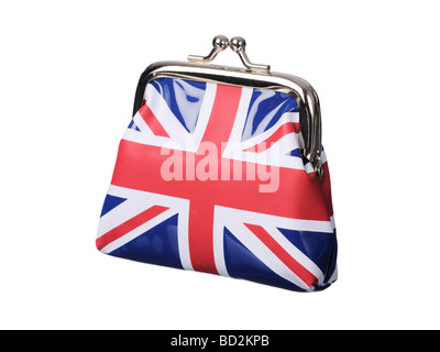 La bourse d'argent Union Jack flag Banque D'Images