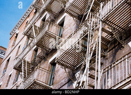 Tenement Upper East Side Manhattan New York Banque D'Images