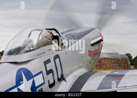 P-51D Mustang à Breighton Banque D'Images