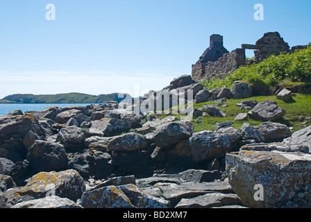 Old croft à Badenscallie, Sutherland, Scotland Banque D'Images