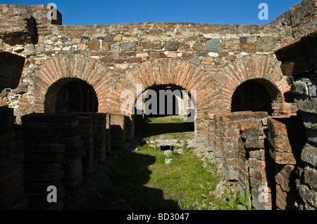 Ruines de la villa romaine de Pisoes près de Beja Portugal Alentejo Banque D'Images