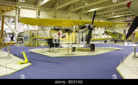 Hawker Hart actuellement exposé dans l'exposition des hangars historiques,RAF Hendon,Londres,Angleterre. Banque D'Images