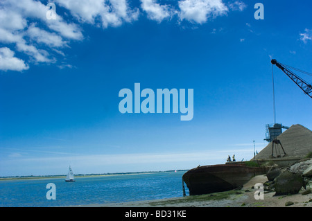 Langstone Harbour offre une vue sur la mer Banque D'Images