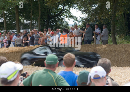 Sur la piste de course de Supercar au Goodwood Festival of Speed 2009 - motion blur Banque D'Images