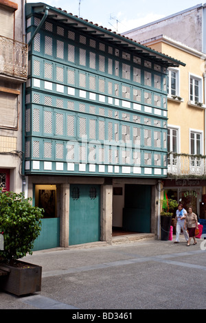 Les tamis House (Casa dos Crivos ou Gelosias) dans la ville de Braga, Portugal. 16th/typique du 17ème siècle érigée par un archevêque Banque D'Images