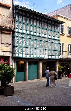 Les tamis House (Casa dos Crivos ou Gelosias) dans la ville de Braga, Portugal. 16th/typique du 17ème siècle érigée par un archevêque Banque D'Images